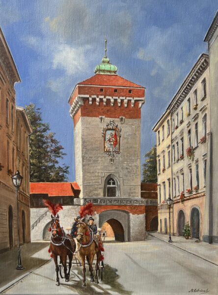 Florians gate - a painting by Magdalena Żołnierek