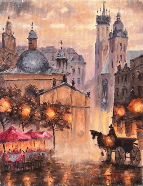 Kraków - a painting by Leszek Metz