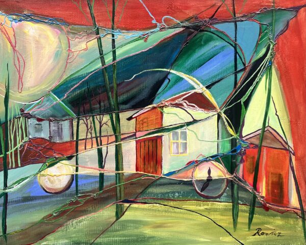 House - a painting by Elżbieta Rawicz