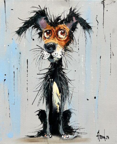 Dog - a painting by Alfred Anioł