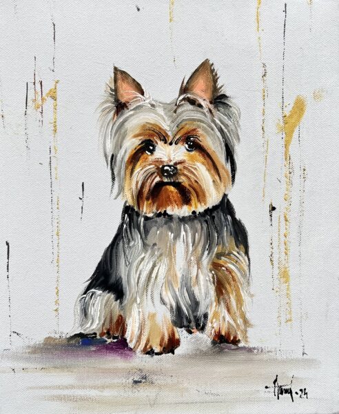 Dog - a painting by Alfred Anioł
