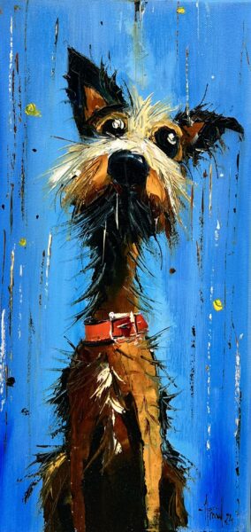 Dog - a painting by Alfred Anioł