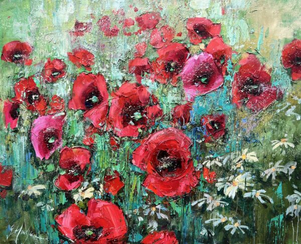 Poppies - a painting by Grażyna Mucha