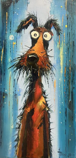 Dog - a painting by Alfred Anioł