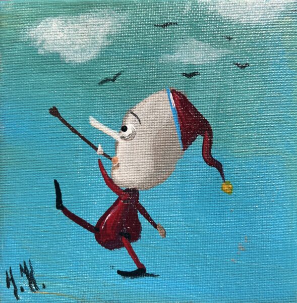 Walk - a painting by Jarosław Kiełczyński