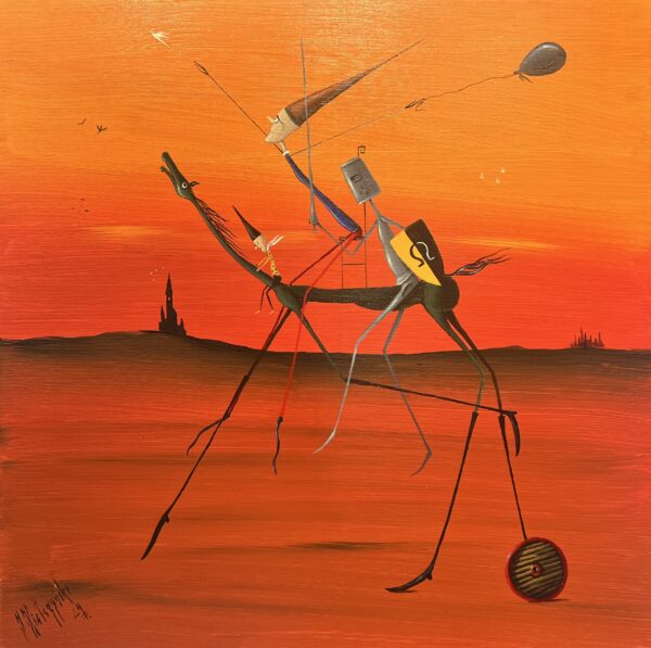 Team work - a painting by Jarosław Kiełczyński