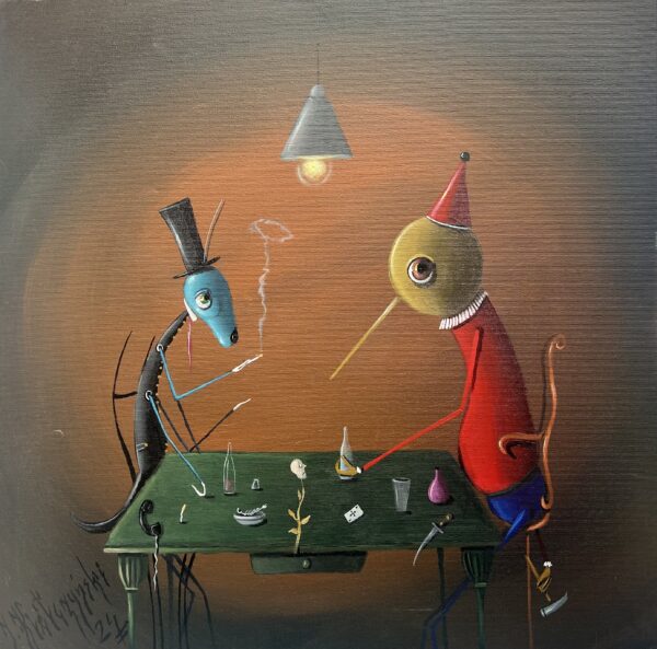 Simple things - a painting by Jarosław Kiełczyński