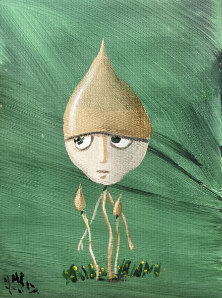 Mushroom - a painting by Jarosław Kiełczyński