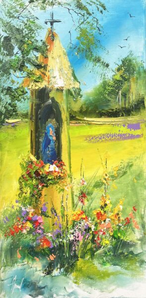 Kapliczka - a painting by Alfred Anioł