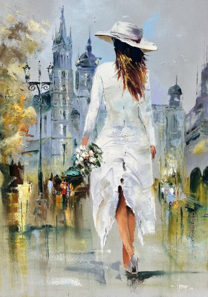 Kraków - a painting by Alfred Anioł