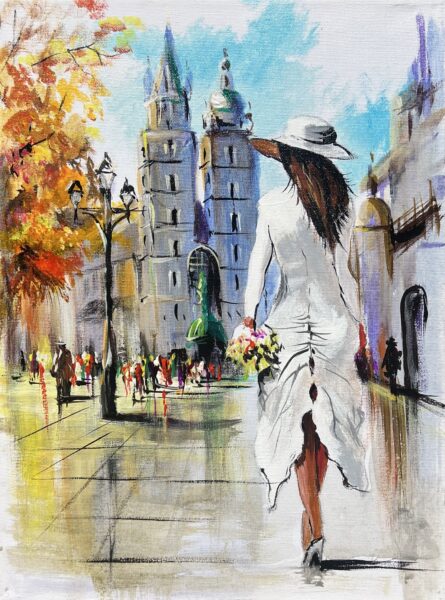 Kraków - a painting by Alfred Anioł