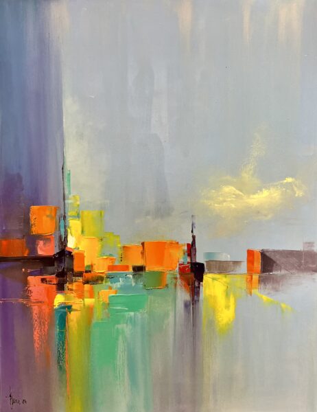 Boat - a painting by Alfred Anioł