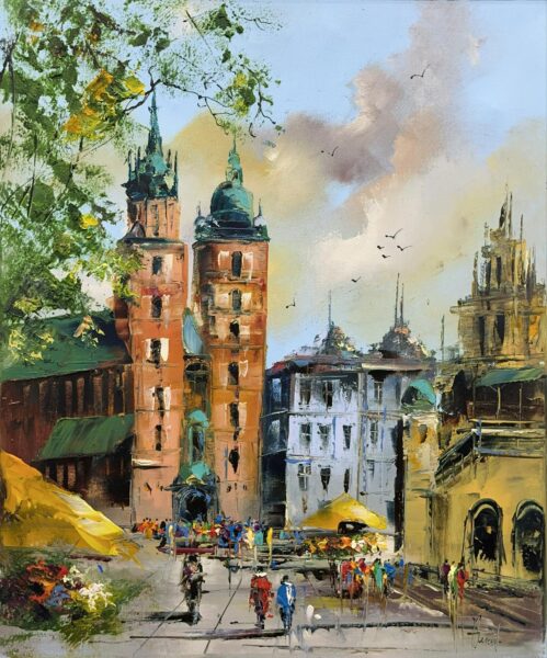 Kraków - a painting by Alfred Anioł