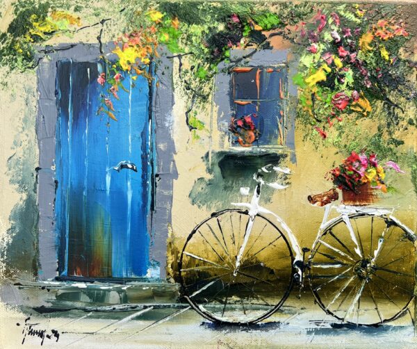 Bike - a painting by Alfred Anioł