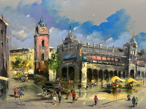 Kraków - a painting by Alfred Anioł