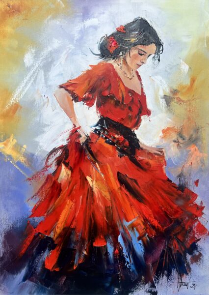 Dancer - a painting by Alfred Anioł