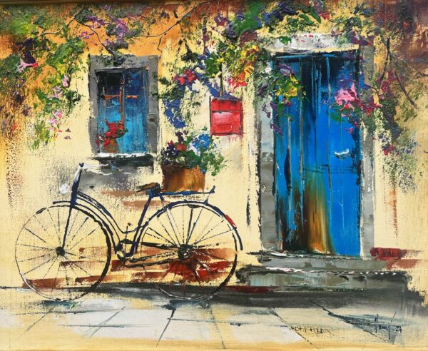 Bike - a painting by Alfred Anioł