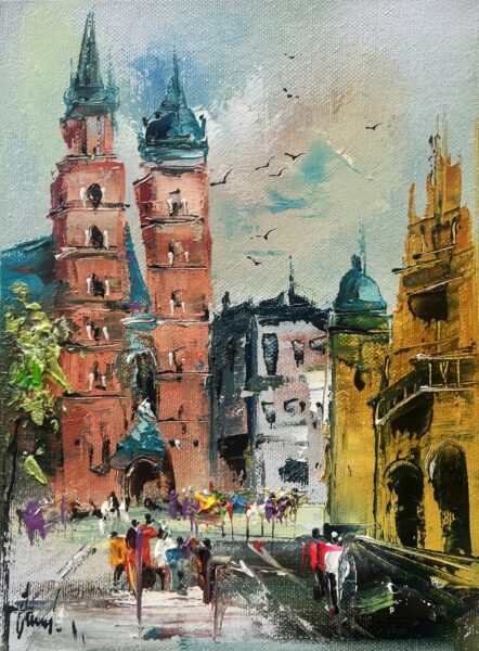 Kraków - a painting by Alfred Anioł