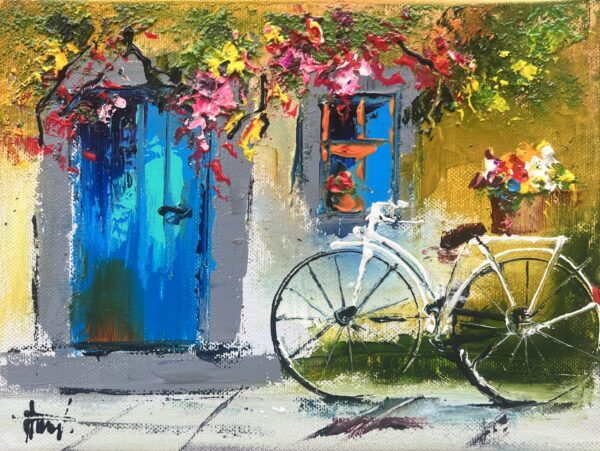 Bike - a painting by Alfred Anioł