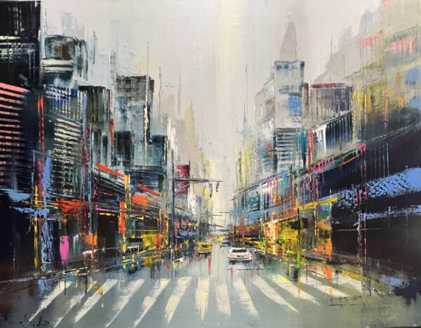 New York - a painting by Alfred Anioł