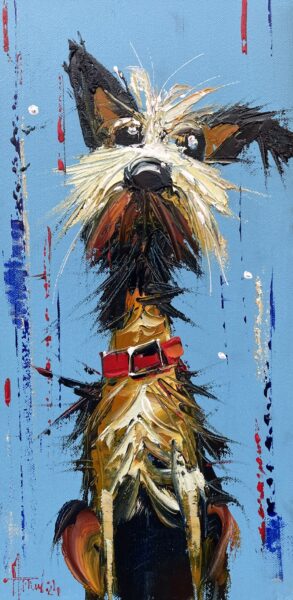 Dog - a painting by Alfred Anioł