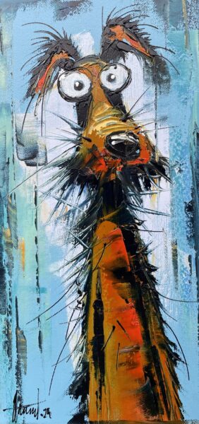 Dog - a painting by Alfred Anioł