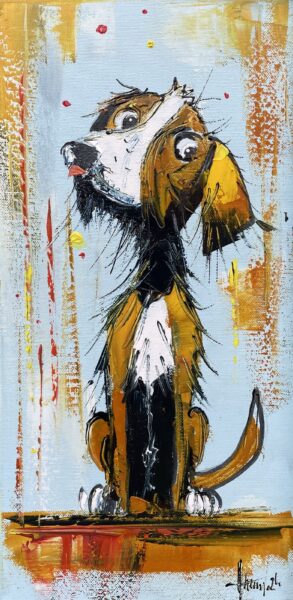 Dog - a painting by Alfred Anioł