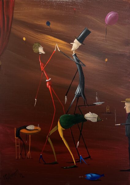 Dance - a painting by Jarosław Kiełczyński