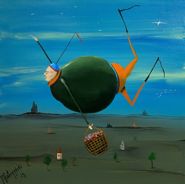 Fly high - a painting by Jarosław Kiełczyński