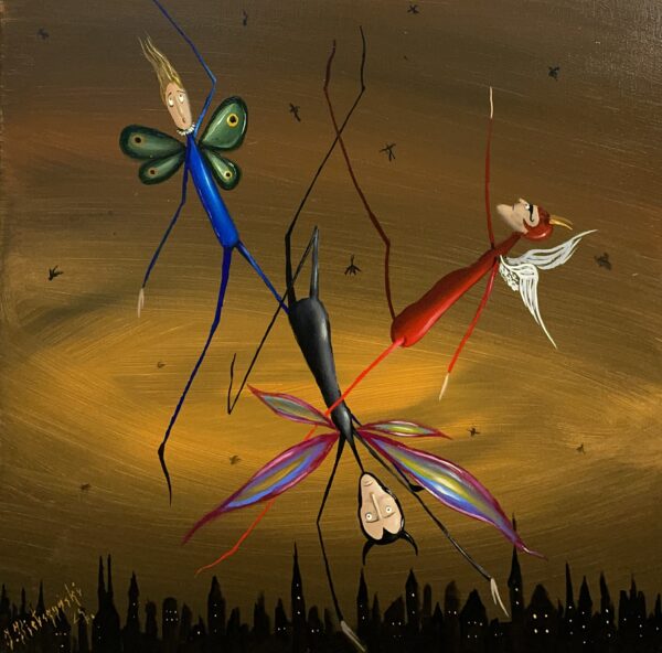 Angelic upstairs - a painting by Jarosław Kiełczyński