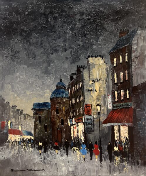 City - a painting by European school (XX)