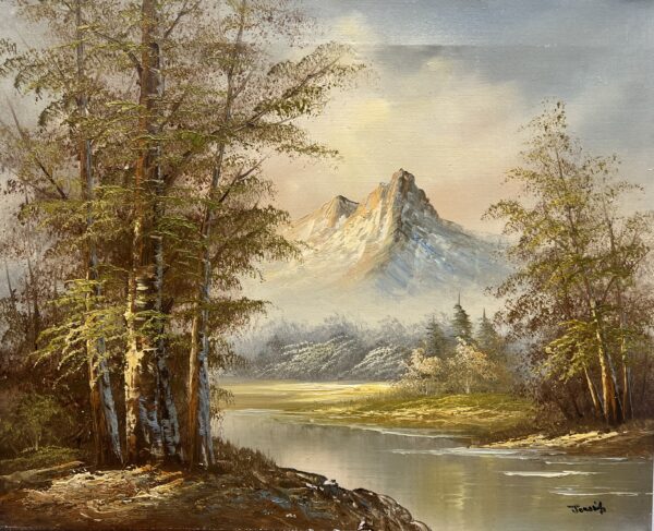 Mountain Serenity - a painting by European school (XX)