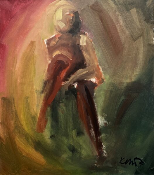 Contemplative Flux - a painting by Katarzyna Masłowska