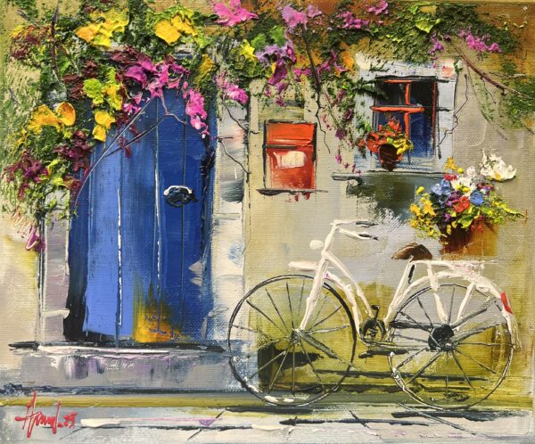 Bike - a painting by Alfred Anioł