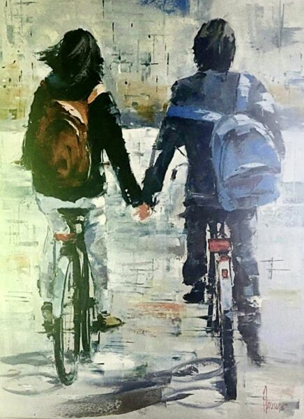 Toward the Hushed Horizon - a painting by Alfred Anioł