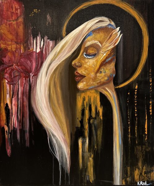 Halo of the Unseen Dawn - a painting by Kateryna Rud