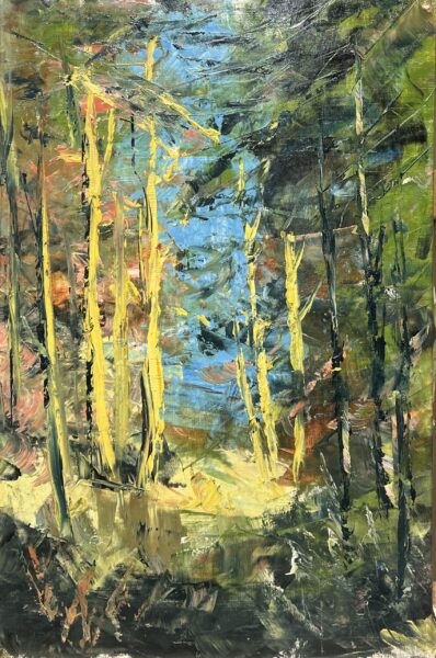 Where Fireflies Begin - a painting by European school (XX)