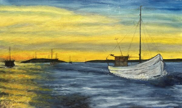 Where the Horizon Breathes - a painting by European school (XX)