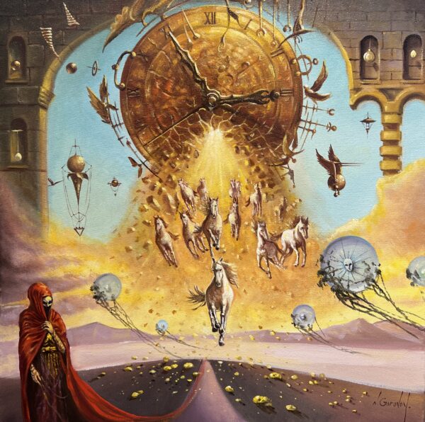 Galloping time - a painting by Nikolay Gorovoy