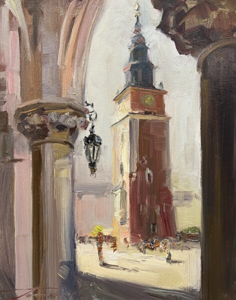 Echoes Beneath the Arches - a painting by Jarosław Tarnowski