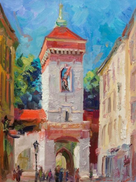 Echoes Beneath the Painted Sky - a painting by Jarosław Tarnowski