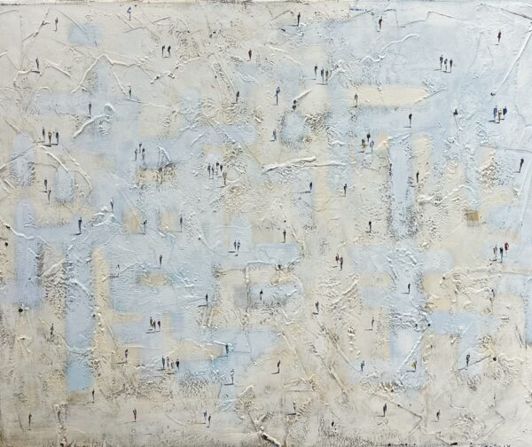 Echoes Within the Pale Silence - a painting by Filip Łoziński