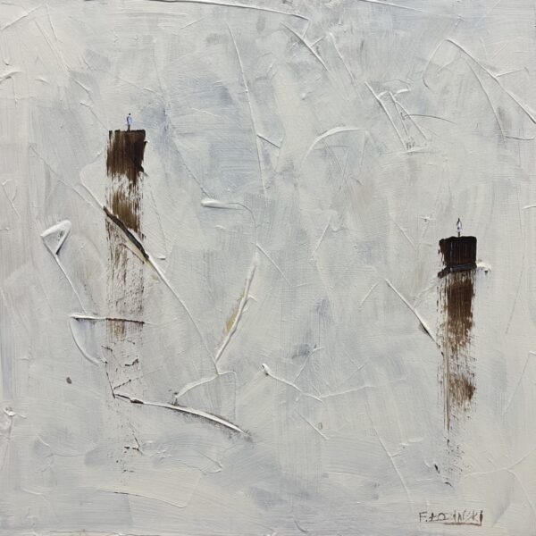 Stillness Above the Vast - a painting by Filip Łoziński