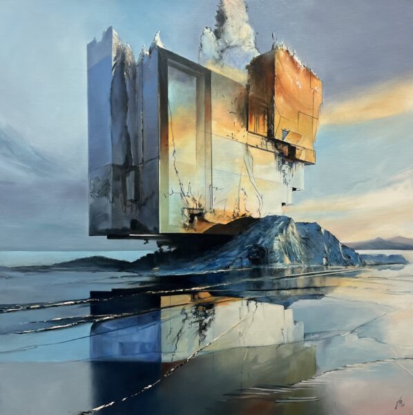 When the Sky Remembered - a painting by Andrzej Białecki