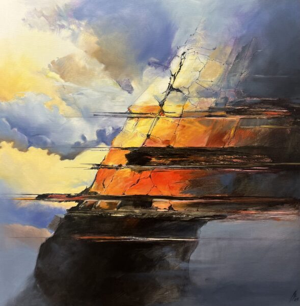 Embers Between the Dusk - a painting by Andrzej Białecki