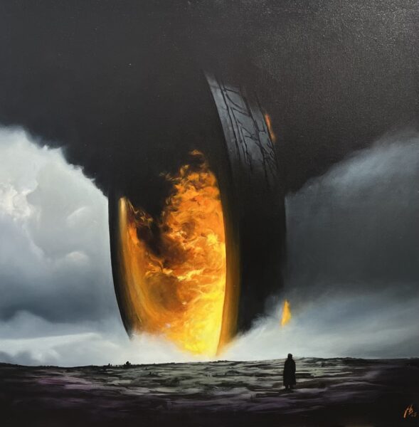 Threshold of the Unseen - a painting by Andrzej Białecki