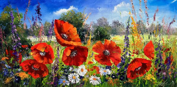 Song of the Wild Bloom - a painting by Tadeusz Wojtkowski