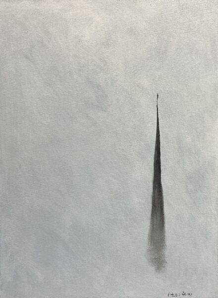 Ascent into the Unseen - a painting by Filip Łoziński