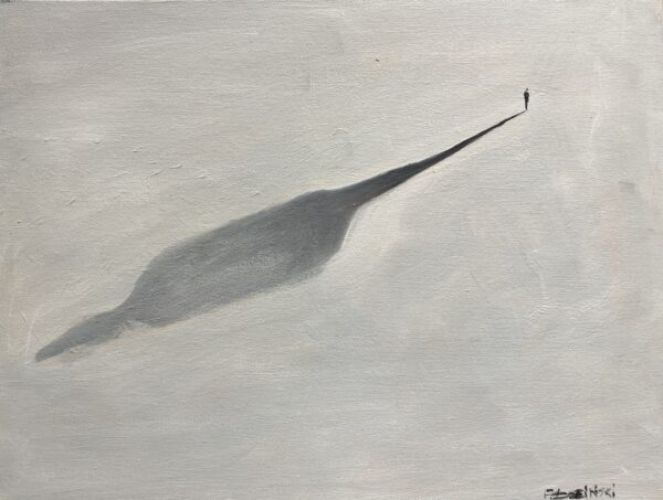 Where Silence Meets the Horizon - a painting by Filip Łoziński