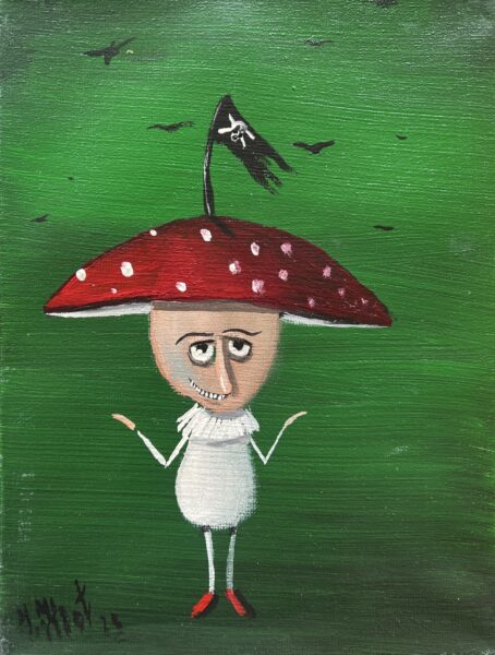 Mirth of the Myco-Mariner - a painting by Jarosław Kiełczyński